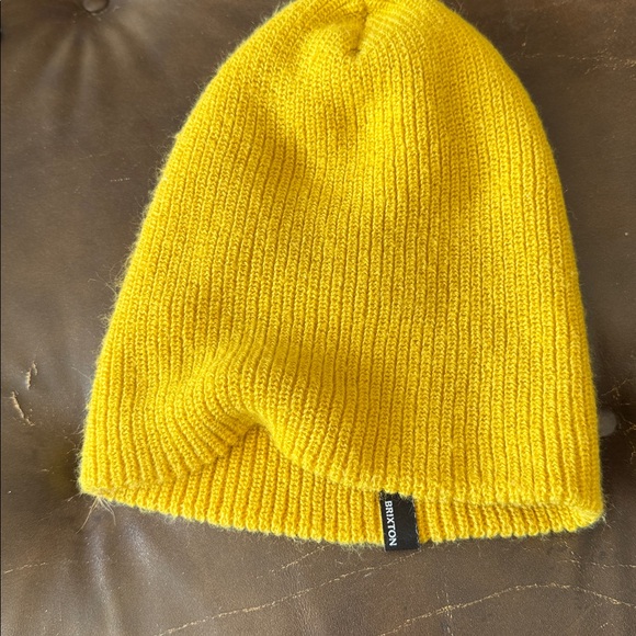Brixton Mustard Knit Beanie - Picture 5 of 9